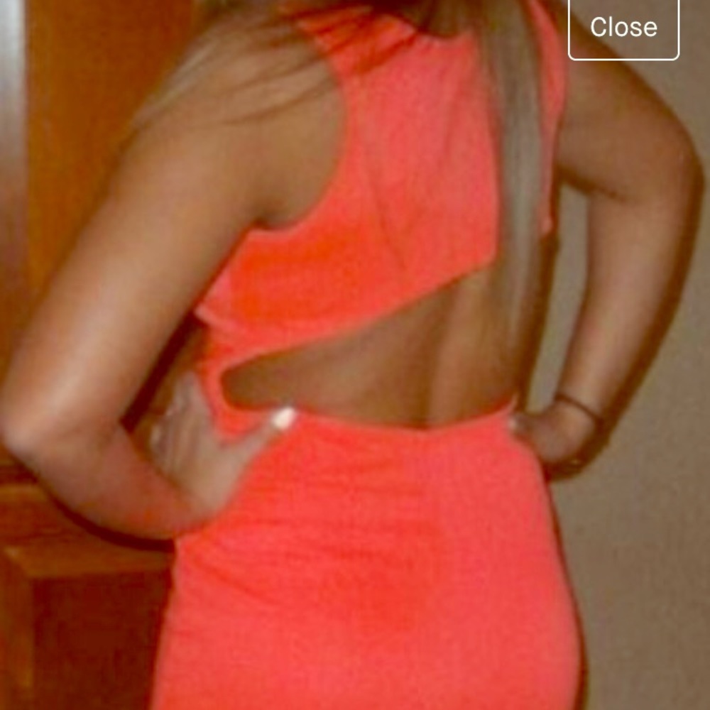 Hot pink club dress